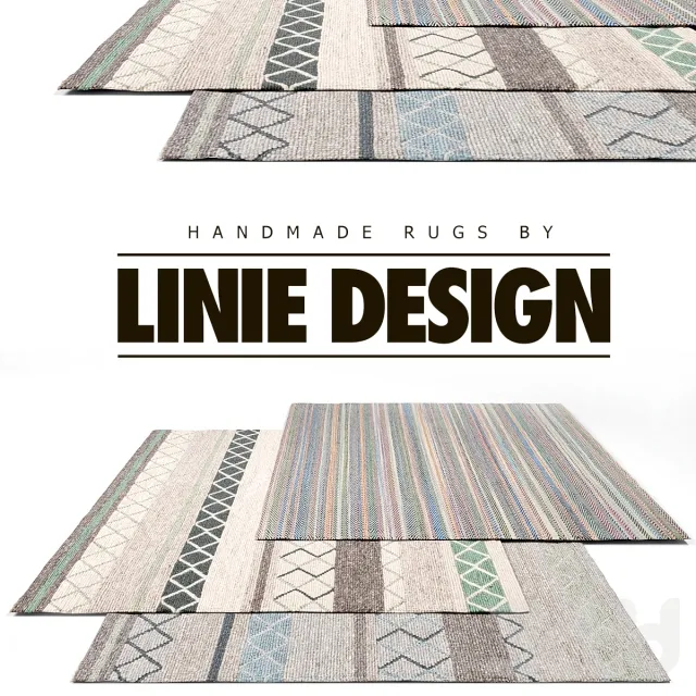 LInie Design Rug Set 13 3dsMax Model