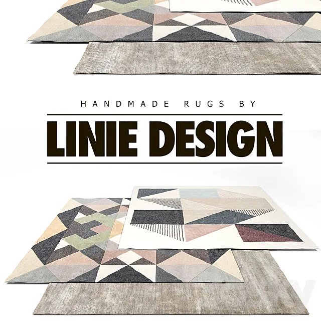 Linie Design Rug Set 6 3DSMax File