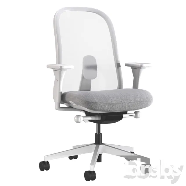 Lino office swivel chair with armrests by herman miller 2 3dsmax Download