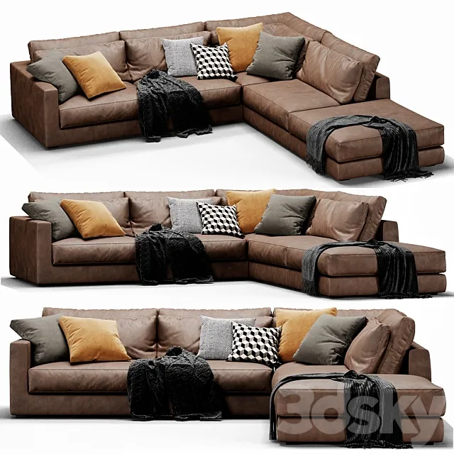 Linteloo Mauro Leather Sectional 3ds Max