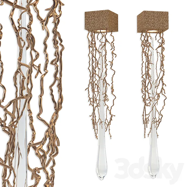 Liquid Wall lamp Serip 3ds Max