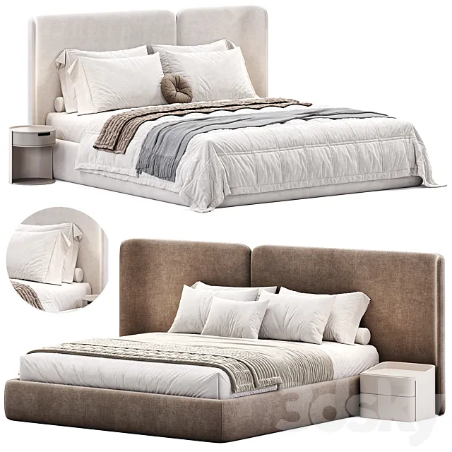 Lit Coffre Avec Sommier Relevant Molona 3DS Max Model