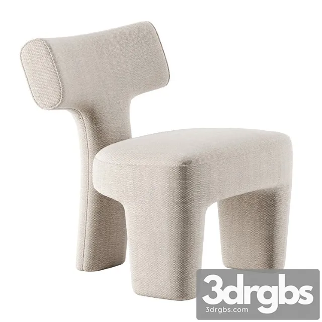 Litho slipper chair by pierre frey