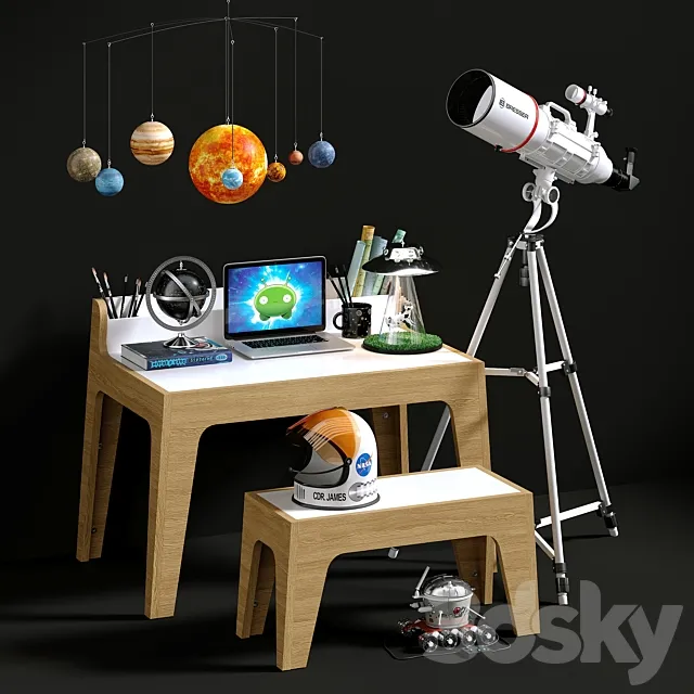 Little astronomer 3ds Max