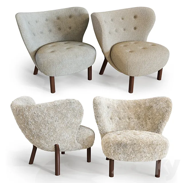 Little Petra Lounge Chair 3DS Max Model