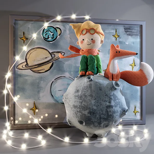 Little Prince and Fox 3DS Max Model