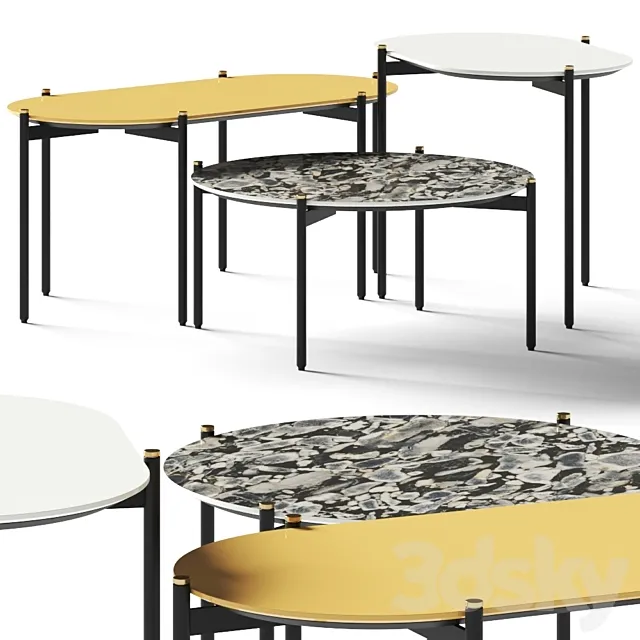 Liu Jo Living Collection Caillou Coffee Tables 3DSMax File