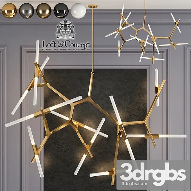Liustra Roll And Hill Agnes Chandelier 20 3dsmax Download