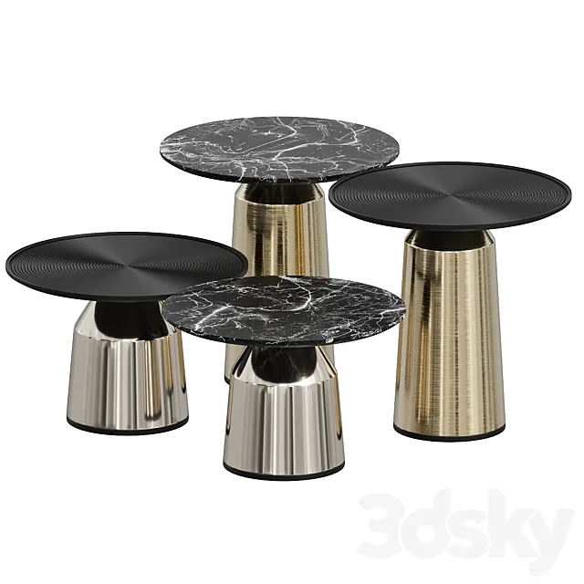 Live Edge Coffee tables 3ds Max