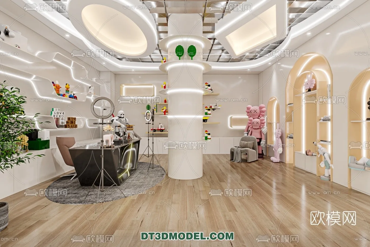 Live Stream Decoration 3D Model – 003