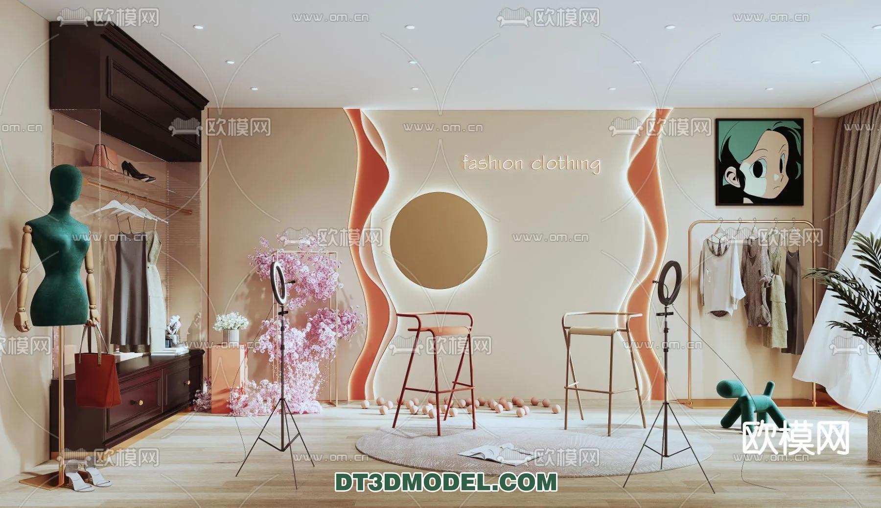 Live Stream Decoration 3D Model – 040