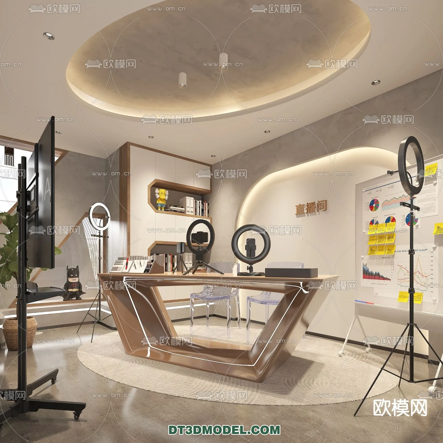 Live Stream Decoration 3D Model – 068