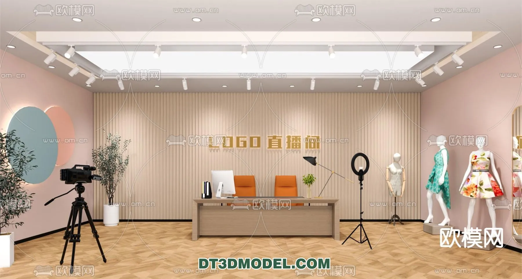 Live Stream Decoration 3D Model – 092