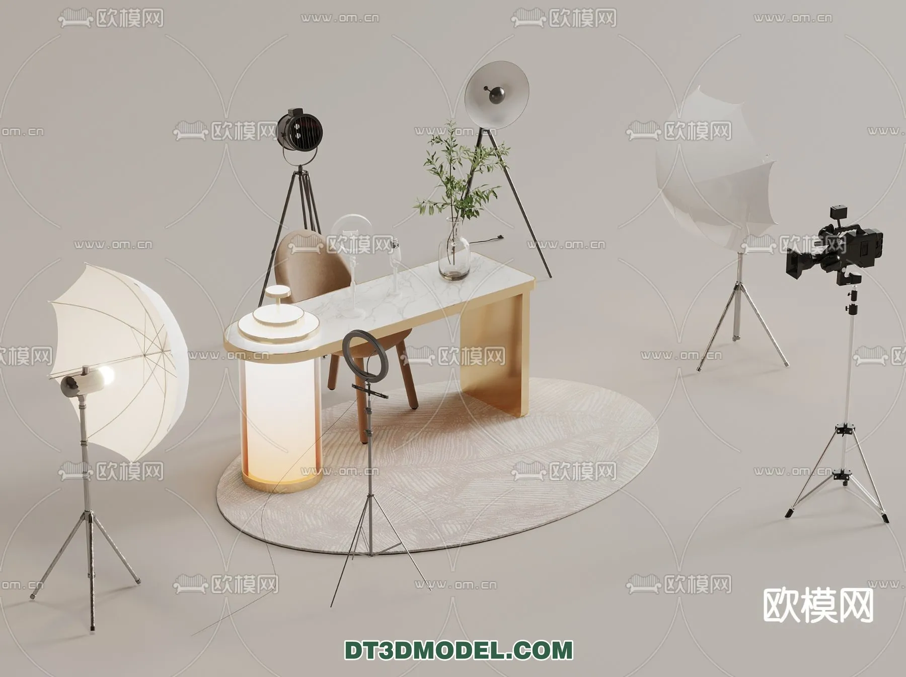 Live Stream Decoration 3D Model – 099