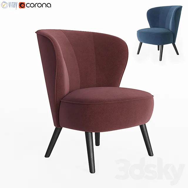 Liverpool Armchair Deephouse 3ds Max