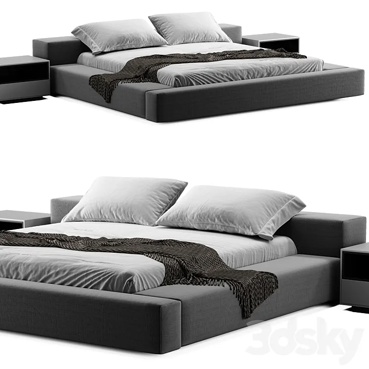 Living Divani Extra Wall Bed 3DS Max