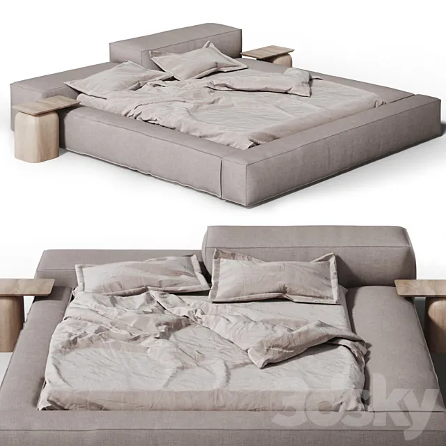 Living divani extrasoft bed 3DS Max Model