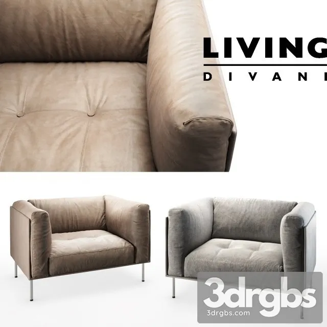 Living divani rod chair 3dsmax Download