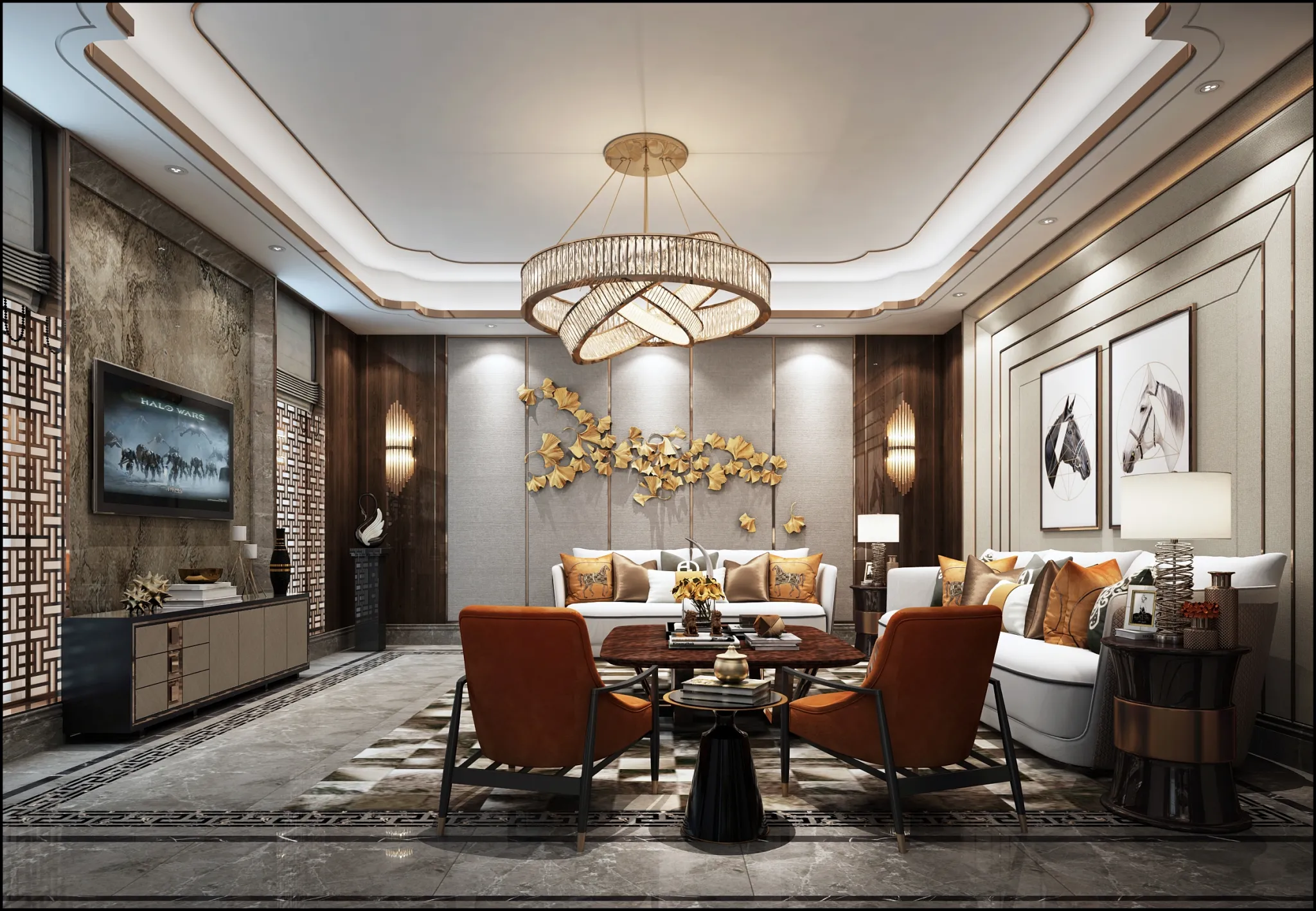 LIVING ROOM – CHINESE STYLE – 1404