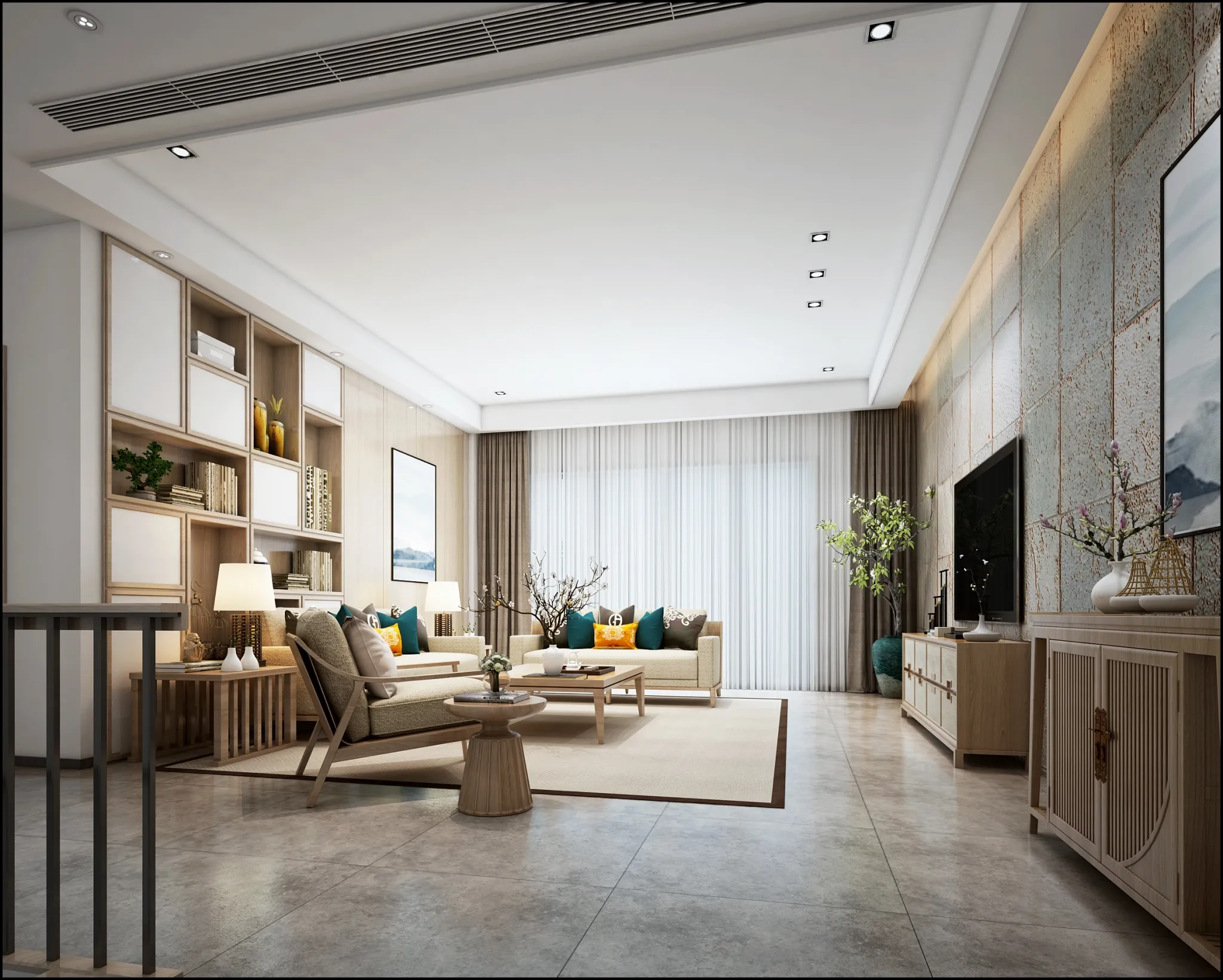 LIVING ROOM – CHINESE STYLE – 1406
