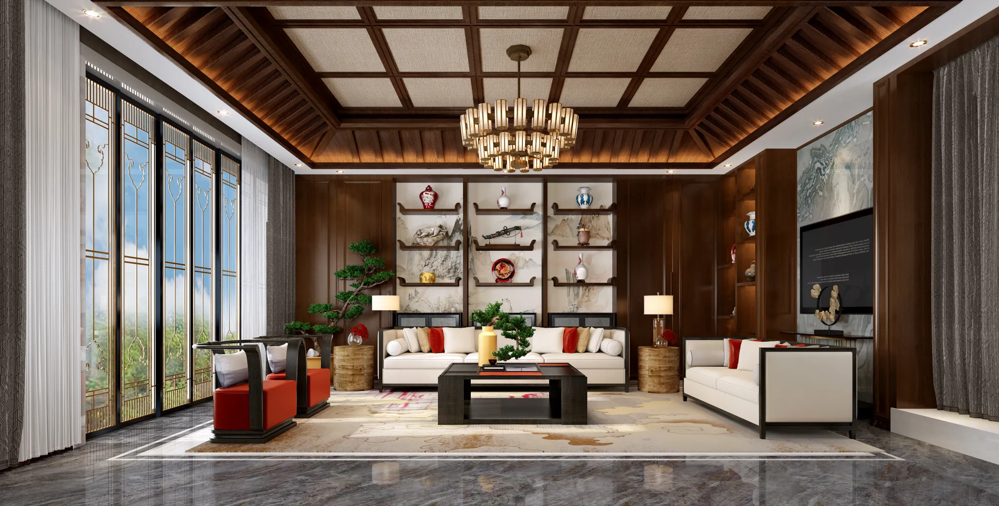 LIVING ROOM – CHINESE STYLE – 1412