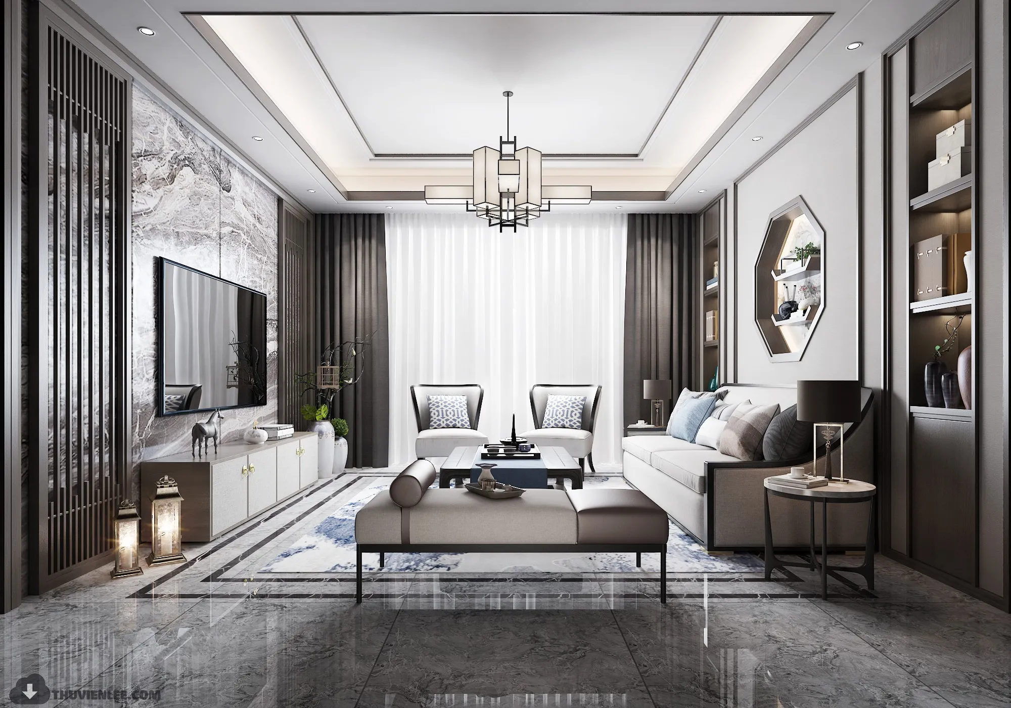 INTERIOR 3D MODELS – CHINESE STYLE – 3D MODELS – VRAY – 11