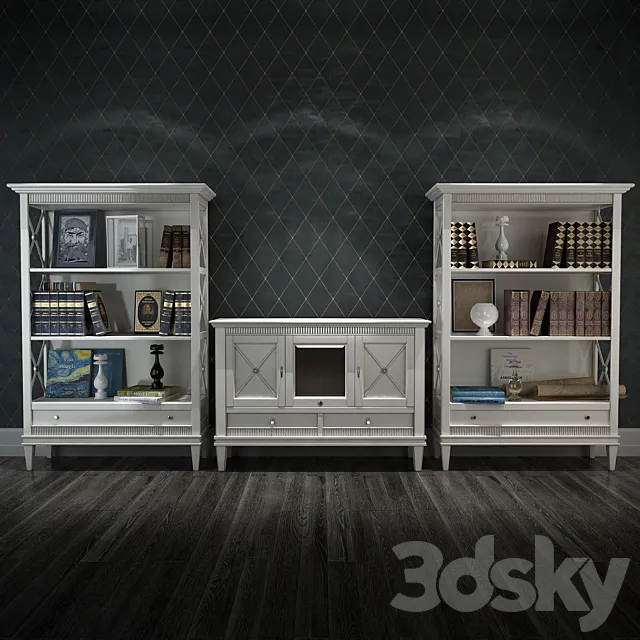 Living Room Furniture (Cabinet) Tosato (count. Desideri) 3DSMax File