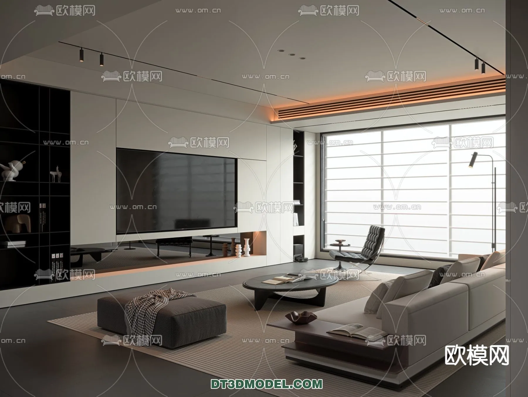 Living Room – Italian Style – Interior 3D Scene – 007