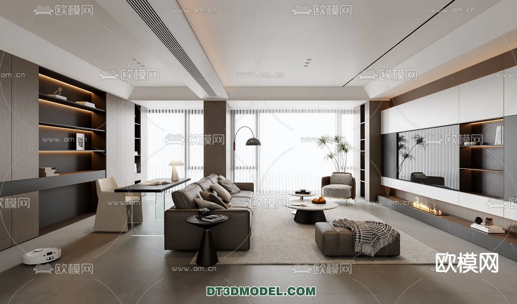 Living Room – Italian Style – Interior 3D Scene – 008