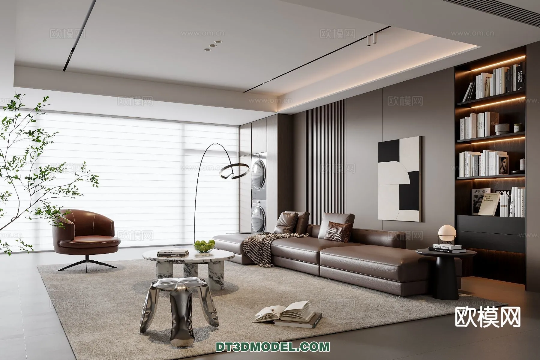 Living Room – Italian Style – Interior 3D Scene – 024