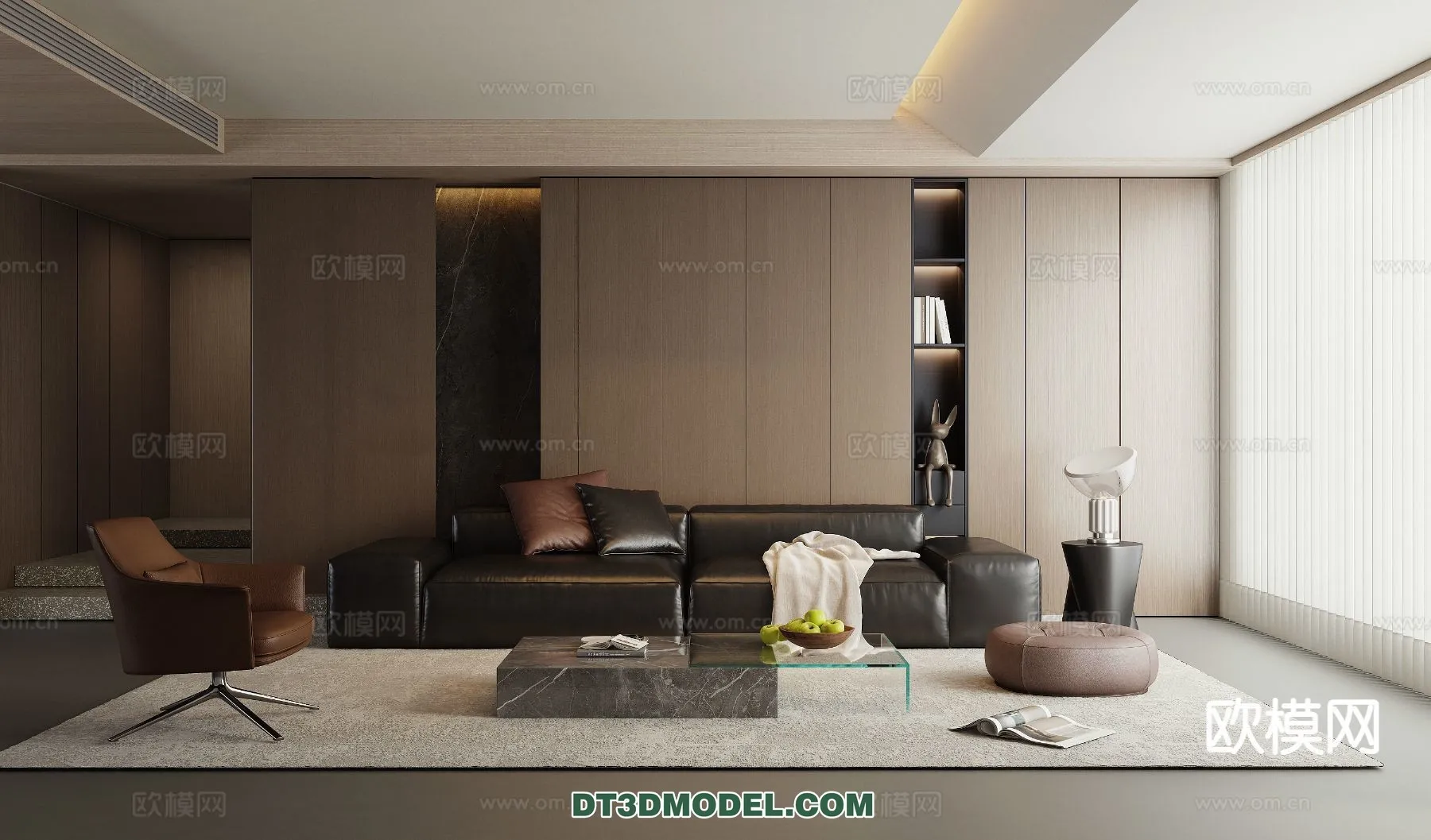 Living Room – Italian Style – Interior 3D Scene – 031