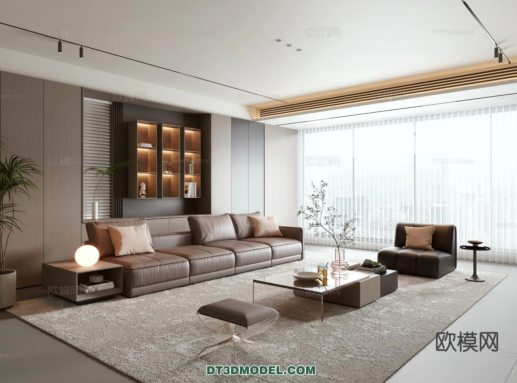 Living Room – Italian Style – Interior 3D Scene – 035