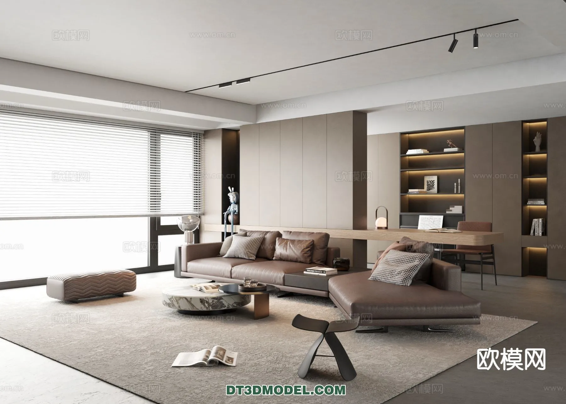 Living Room – Italian Style – Interior 3D Scene – 036