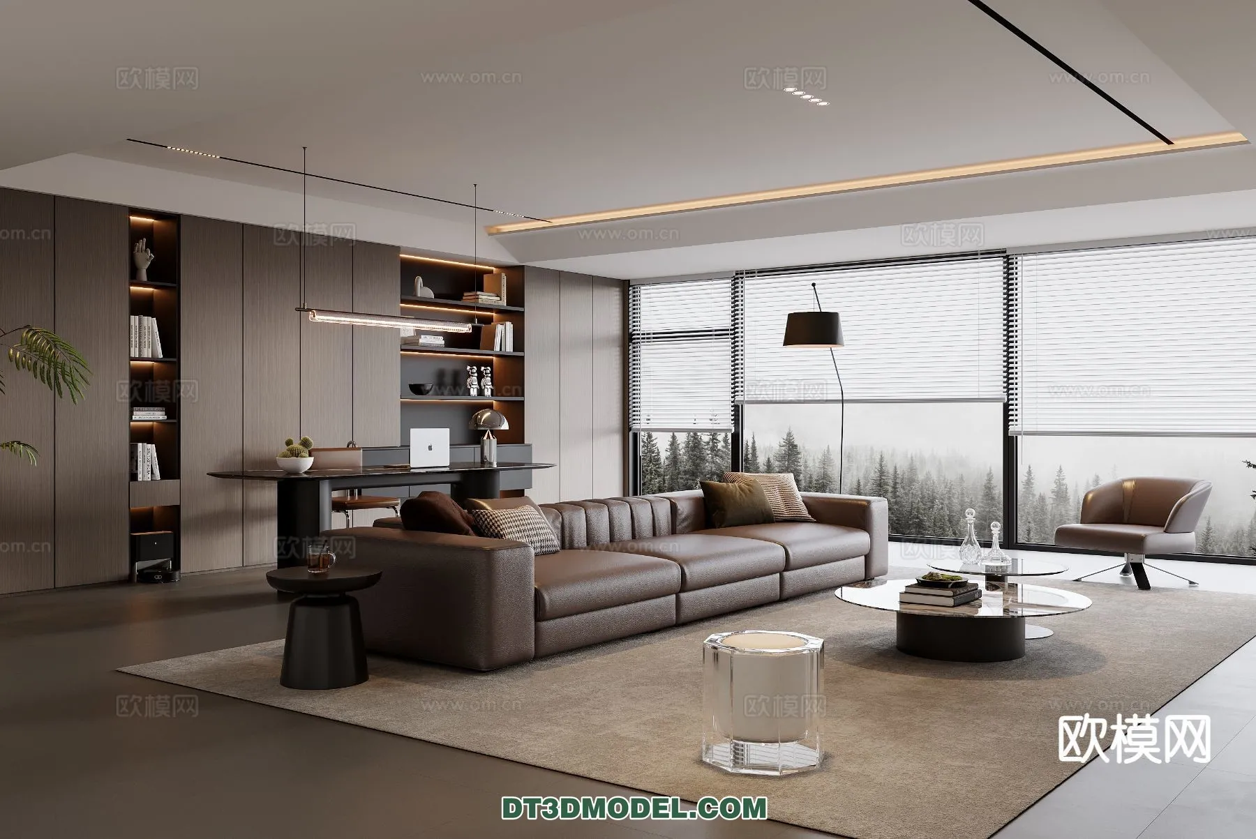 Living Room – Italian Style – Interior 3D Scene – 041