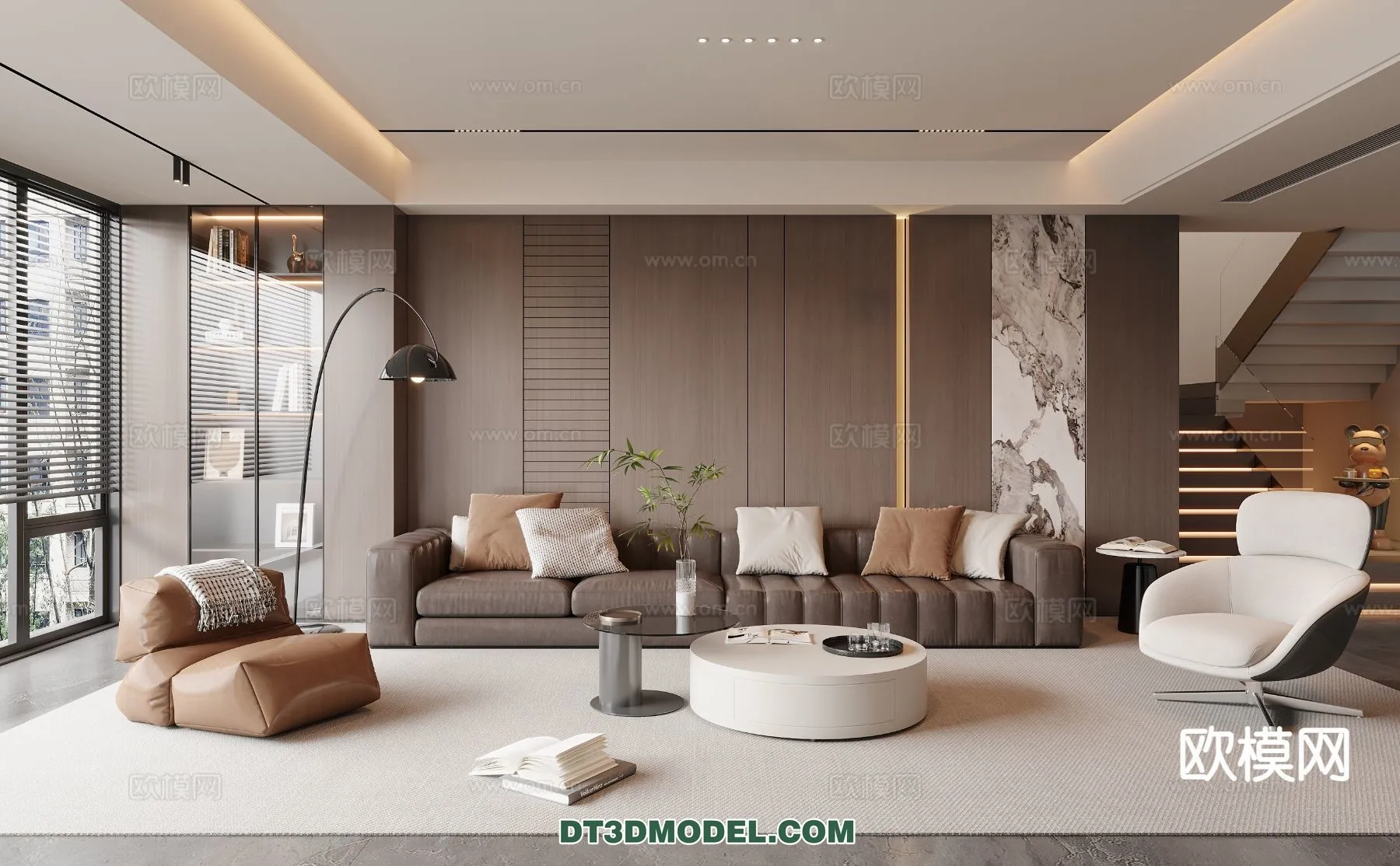 Living Room – Italian Style – Interior 3D Scene – 049