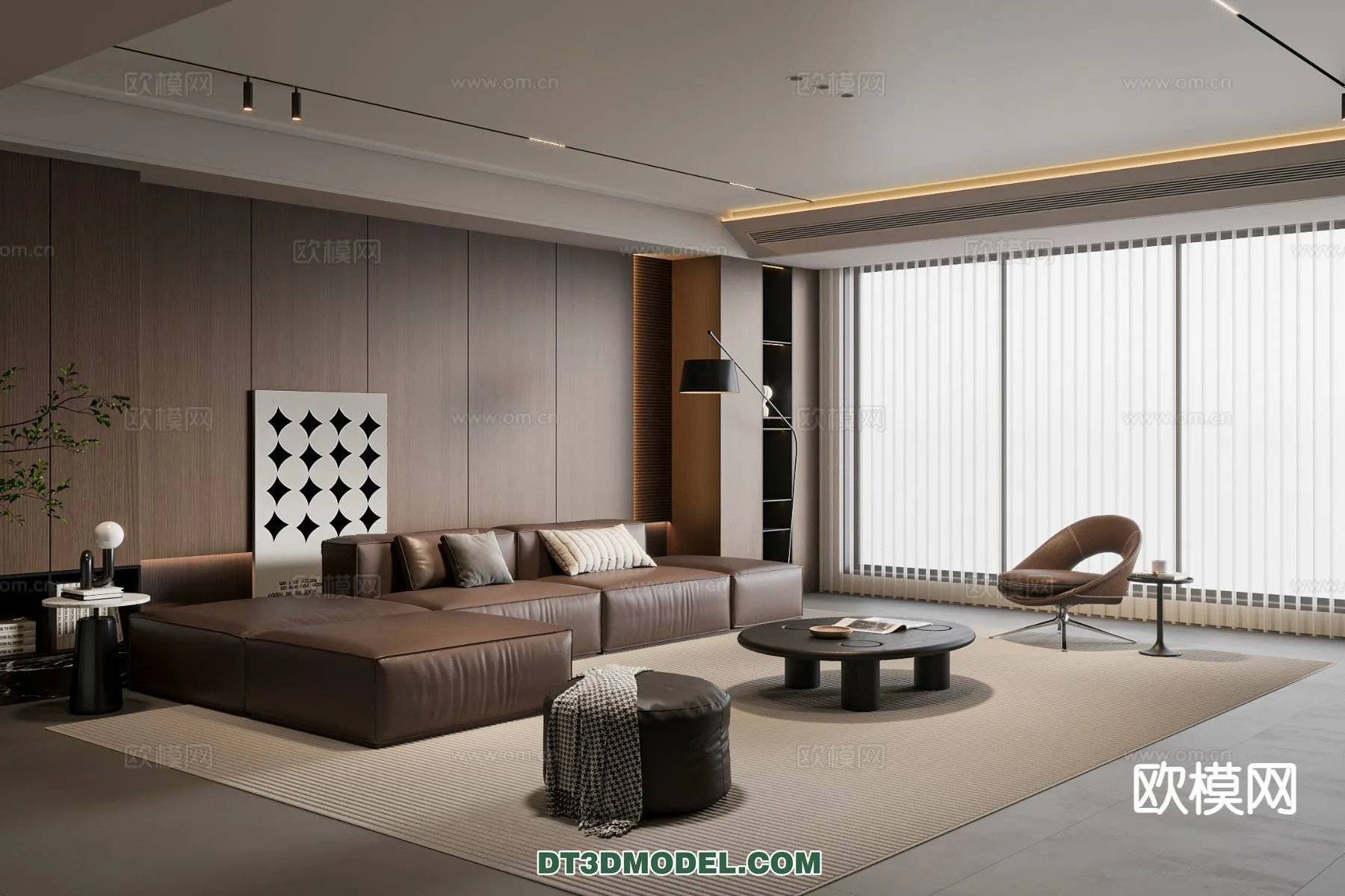 Living Room – Italian Style – Interior 3D Scene – 050