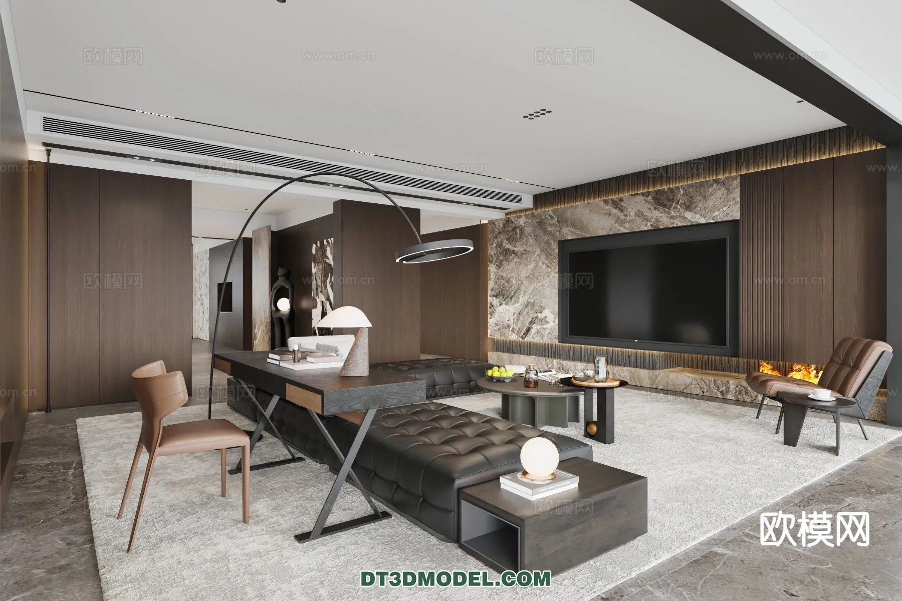 Living Room – Italian Style – Interior 3D Scene – 051