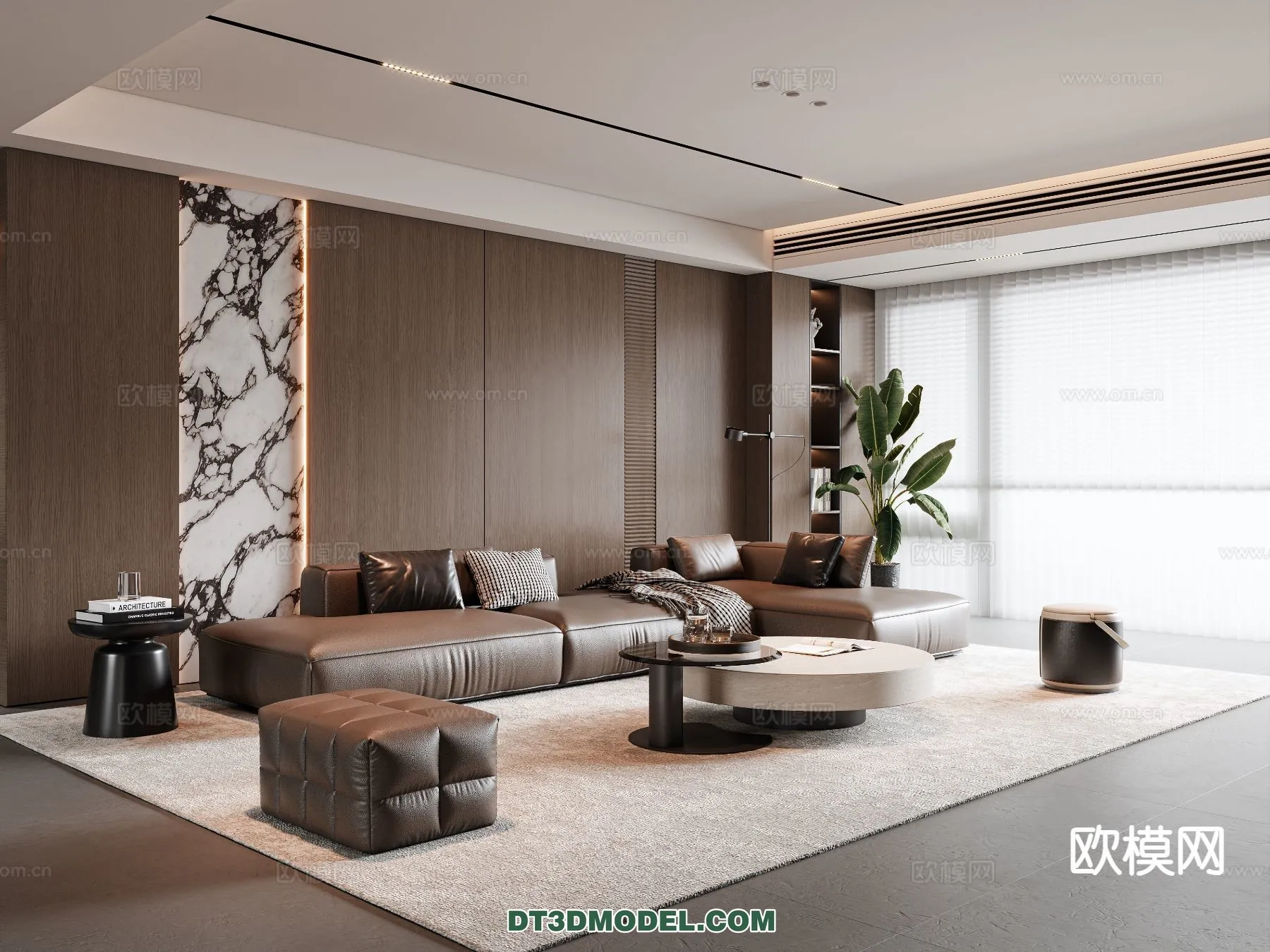 Living Room – Italian Style – Interior 3D Scene – 052