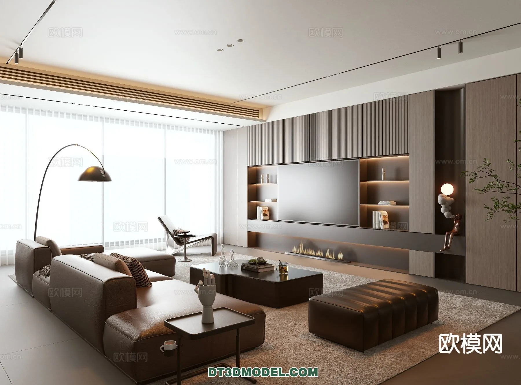 Living Room – Italian Style – Interior 3D Scene – 062