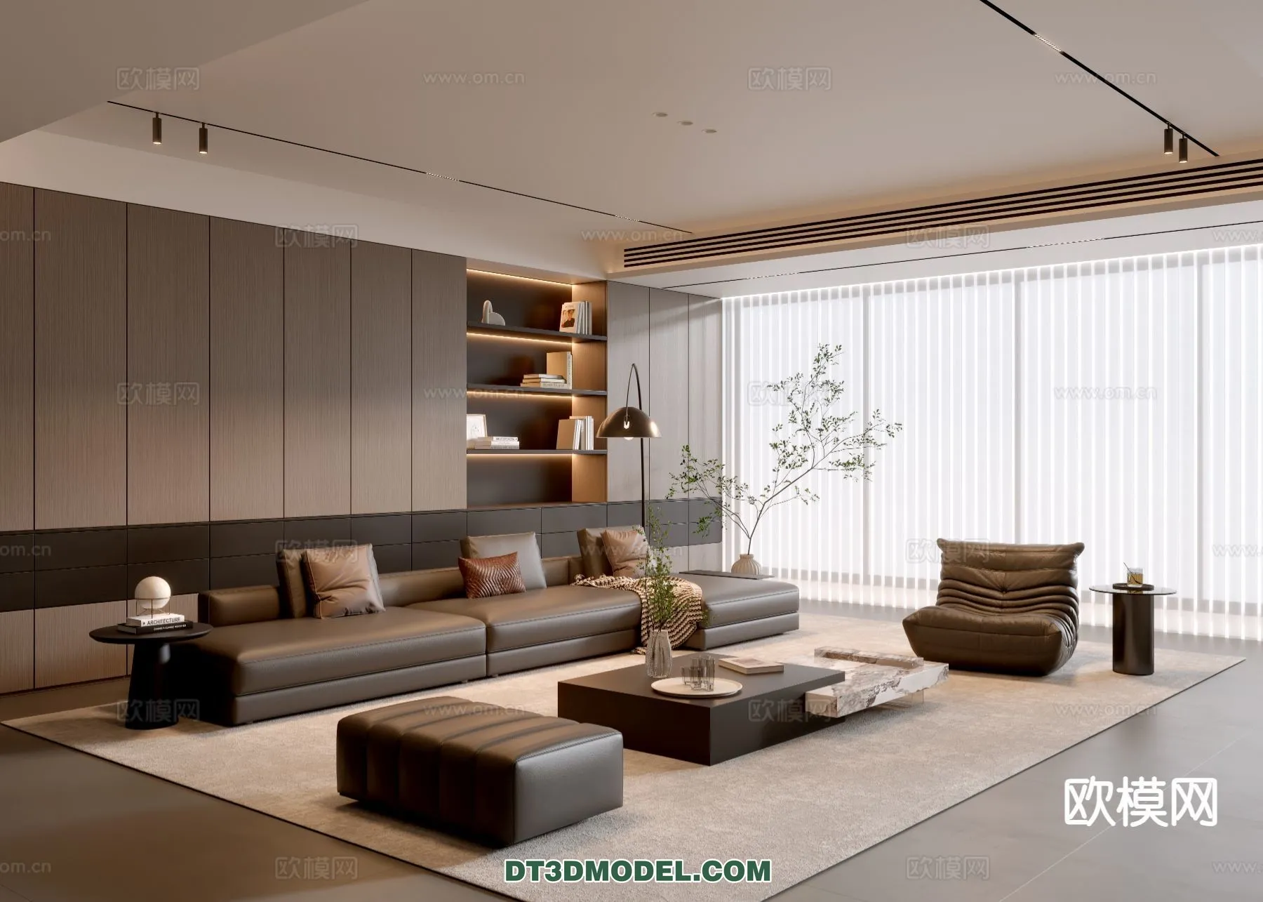 Living Room – Italian Style – Interior 3D Scene – 064