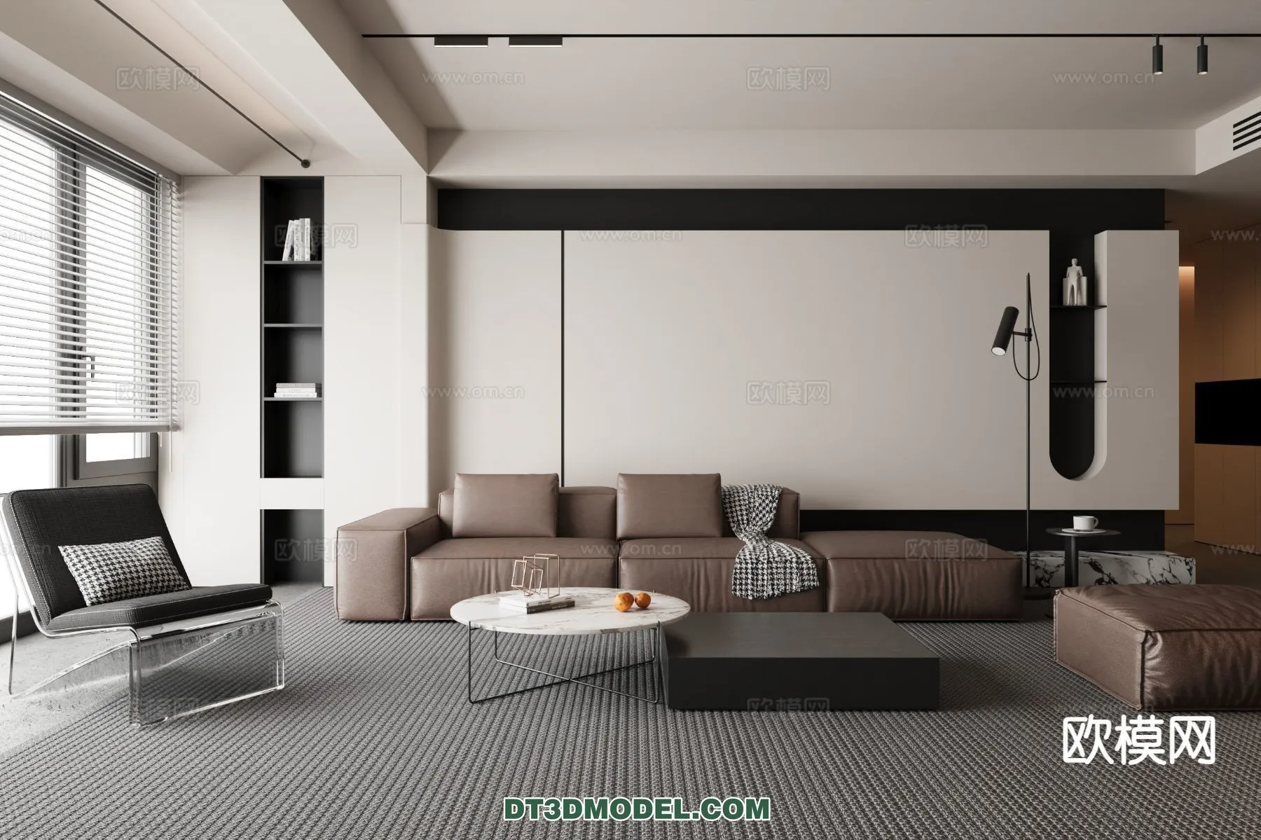 Living Room – Italian Style – Interior 3D Scene – 067