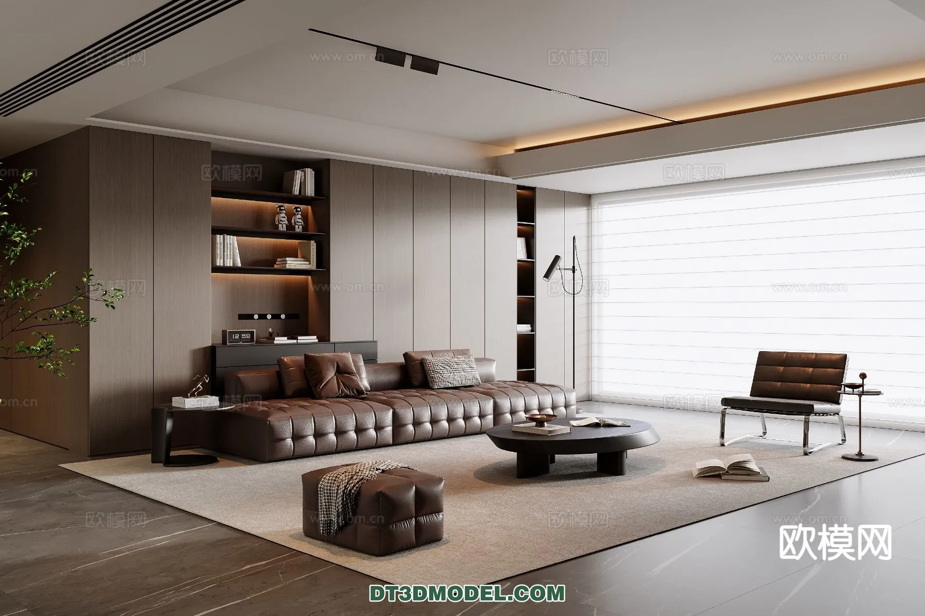 Living Room – Italian Style – Interior 3D Scene – 072