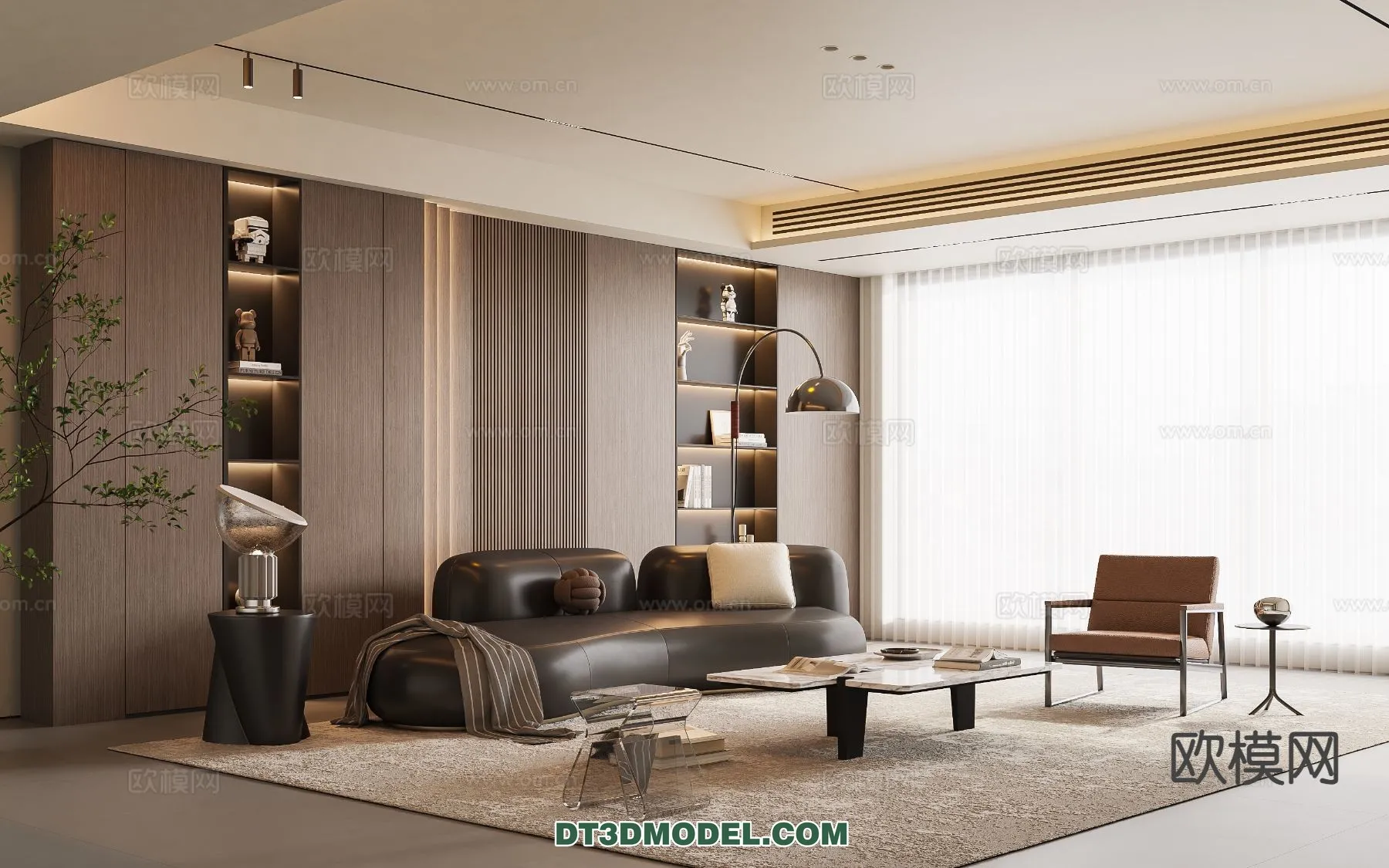 Living Room – Italian Style – Interior 3D Scene – 074