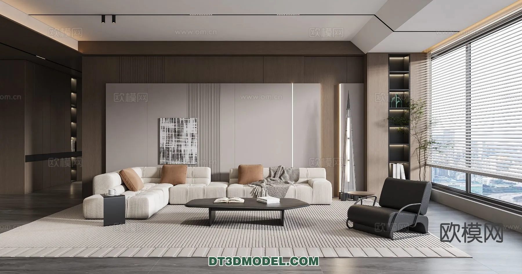 Living Room – Italian Style – Interior 3D Scene – 076