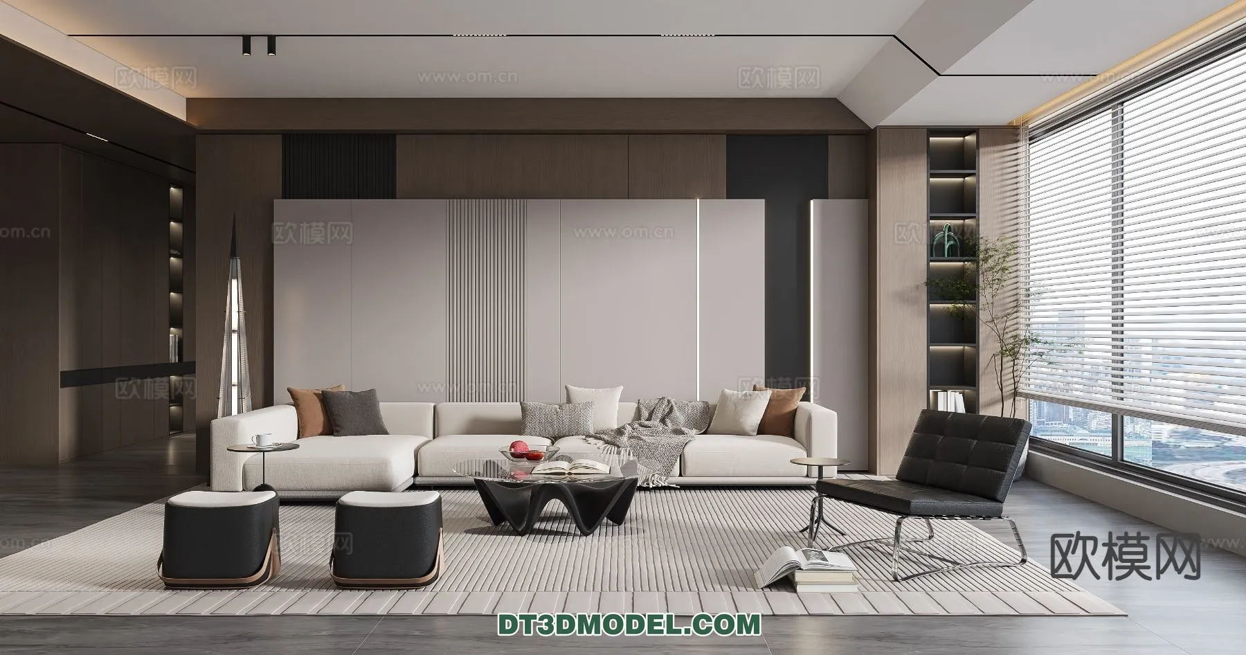 Living Room – Italian Style – Interior 3D Scene – 077