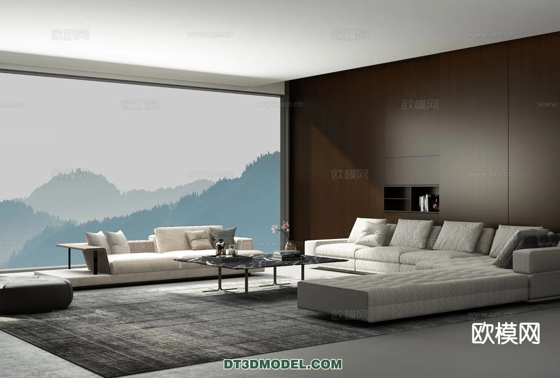 Living Room – Italian Style – Interior 3D Scene – 078