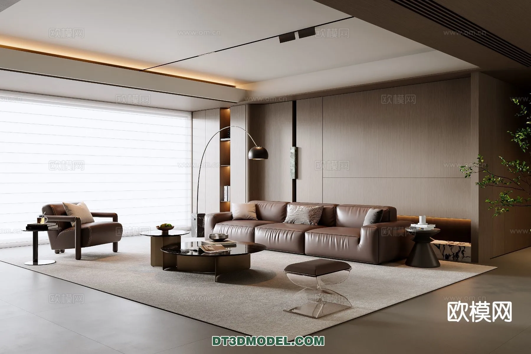 Living Room – Italian Style – Interior 3D Scene – 080