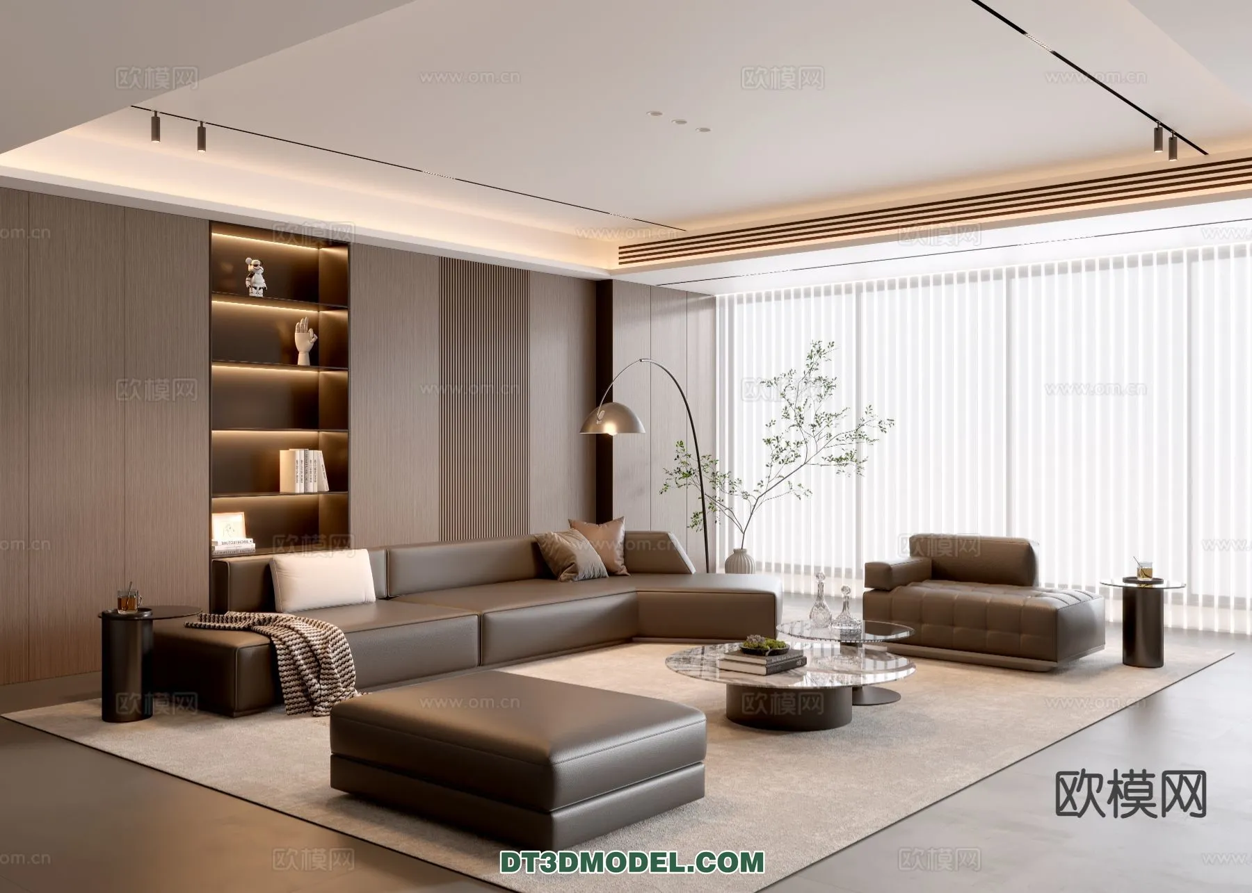 Living Room – Italian Style – Interior 3D Scene – 082