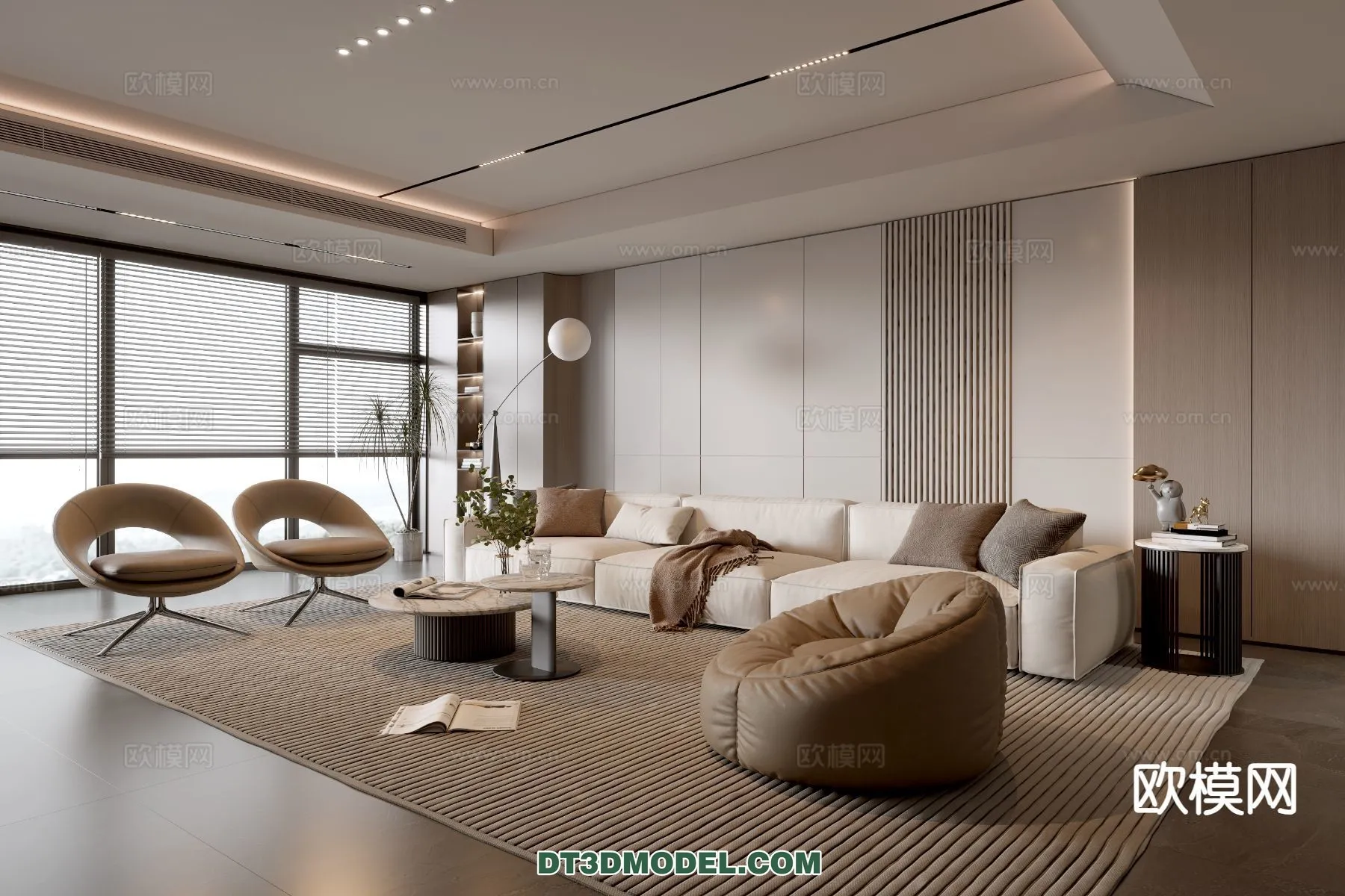 Living Room – Italian Style – Interior 3D Scene – 098