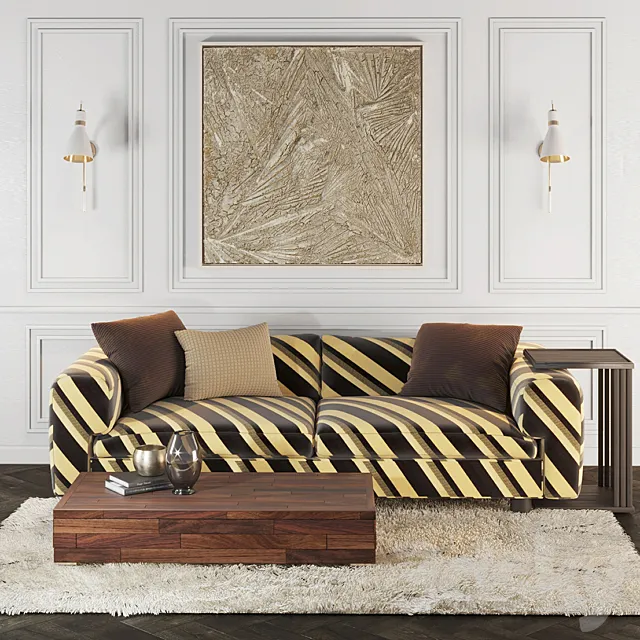living room set 2 3ds Max